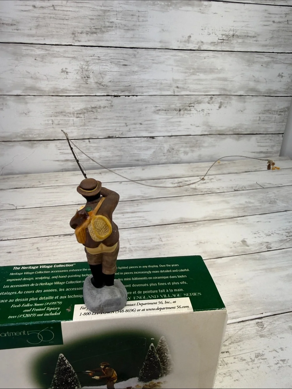 Dept 56 New England Village Fly-Casting In The Brook #56633